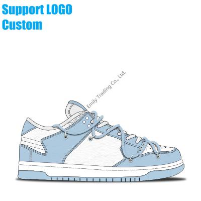 China Original Custom Genuine Leather Rubber Shoes Cushioning Customized Laces Logo High Top Men Basketball Shoes for sale