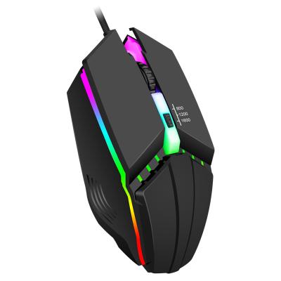 China Cheap Game Three-adjust DPI Non-slip Roller Colorful Dimming Mouse LED Gaming Mouse for sale