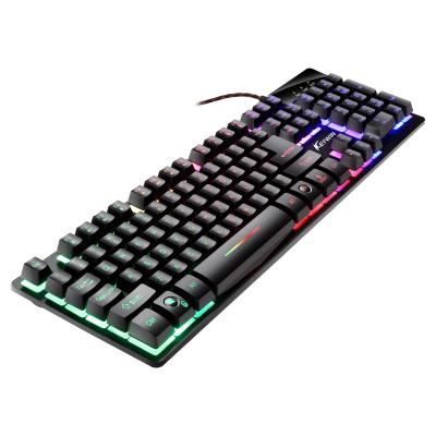 China Membrane Gaming Layout 104 Primary Keys Easy To Pure Floating Keytop Gaming Keyboard Dustproof for sale