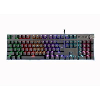 China Newest Design Style Aluminum Alloy Mechanical Hot Plastic Face Cover Floating Key Top Keyboard for sale