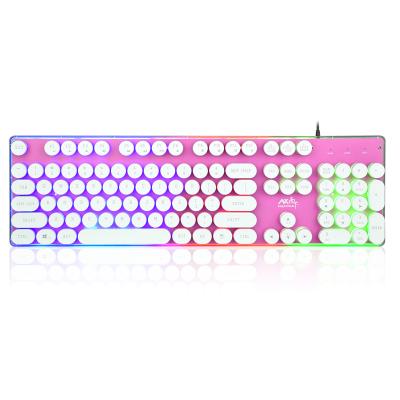 China Factory Wholesale Newest Design 104 Membrane Primary Keys Hanging Keycaps Easier to Clean Gaming Keyboard for sale