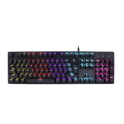 China Plug and Play New Design RGB Key Top Floating Colorful Mixed Breathing Light Breathing Mechanical Keyboard for sale