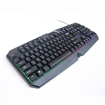 China Global Hot Selling Membrane Keys Keyboard Multimedia Entertainment Games Colorful Backlit Keyboard for sale