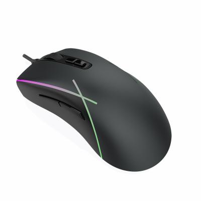 China Customizable Programming Mouse Backlight Gaming Ergonomic Wired Mice with 4 Adjustable DPI for sale