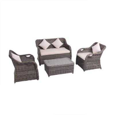 China Professional OEM Factory Hot Selling UV-Protection Patio Furniture Waterproof PE Rattan Sofa Set Eco-friendly for sale