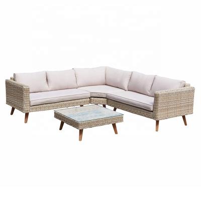 China Factory Eco-friendly Professional Waterproof UV-Protection OEM Hot Sale Outdoor Furniture Garden Rattan Sofa Set for sale