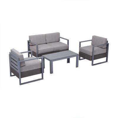 China Factory Eco-friendly Professional Waterproof UV-Protection OEM Hot Sale Furniture Alum Outdoor Garden Sofa Set for sale