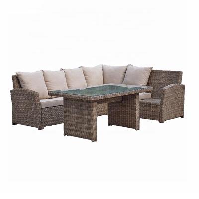 China Hot Sale OEM Professional Waterproof Garden Eco-Friendly UV-Protection Wicker Furniture Set for sale