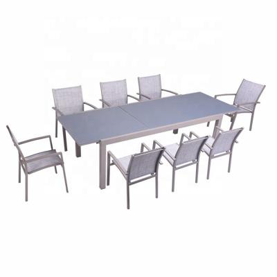 China OEM Eco-friendly Hot Sale Professional Factory Waterproof Outdoor Furniture Dinner Table Modern Dining Set for sale