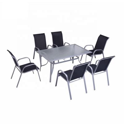 China Hot Sale OEM Eco-friendly Factory Professional Waterproof Outdoor Furniture Modern Alum Table Chair for sale