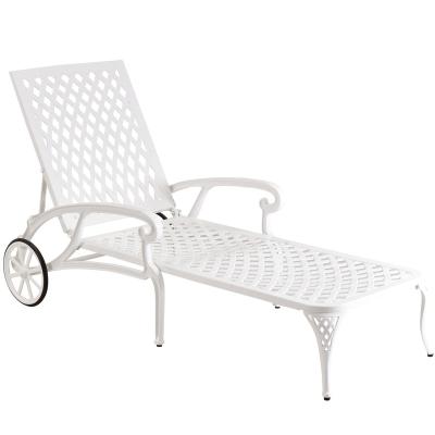 China Hot Professional Factory Sale OEM Eco-friendly Waterproof Outdoor Poolside Cast Aluminum Lounge Chair for sale