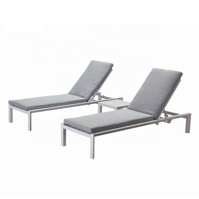 China OEM Eco-friendly Hot Sale Professional Factory Hotel Poolside Furniture Waterproof Outdoor Alum Chaise Lounge for sale