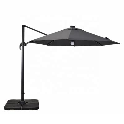 China OEM Eco-friendly Professional Factory Hot Sale Furniture Patio Restaurant Outdoor Garden Umbrella With LED for sale