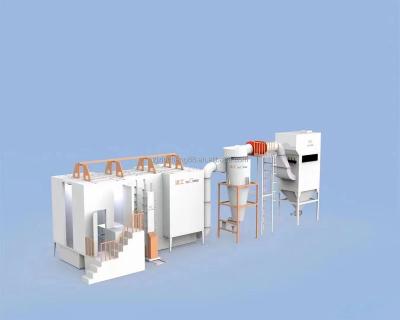 China Advertising Company Powder Coating Cyclone For Line Powder Coating Line Automatic for sale