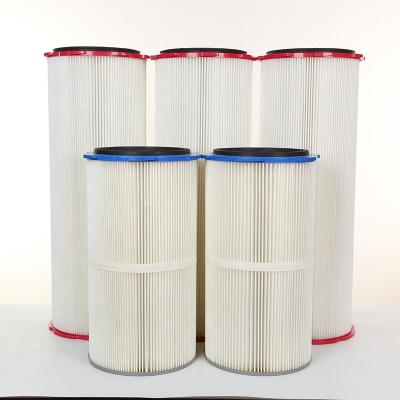 China Advertising company 600mm polyester cartridge filter for powder coating booth for sale