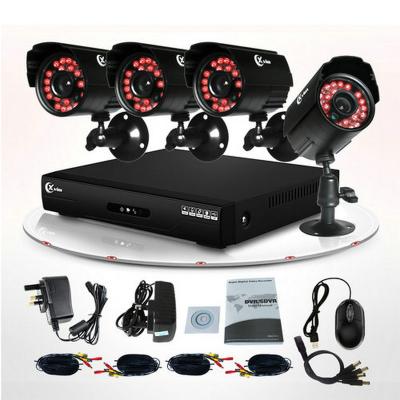 China Kanal 600TVL IR 4 volles D1 Videoüberwachungssystem CCTV DVR für Haus zu verkaufen