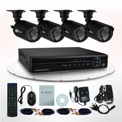 China Full Hd Network 700TVL DVR Surveillance System , 4CH CCTV Home Security Kits for sale