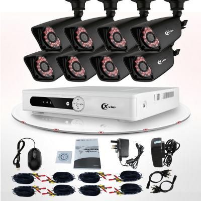 China Commercial 8 Channel DVR Surveillance System Wireless IP Camera CCTV KIT for sale