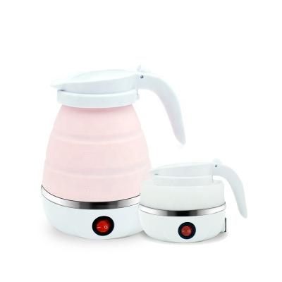 China 360 Folding Electric Mini Silicone Portable Foldable Electric Kettle High Quality Travel Rotating Base 2020 Degree New for sale