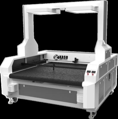 China high speed CO2 CNC laser cutting machine for digital print textile for sale