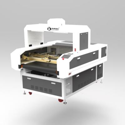 China hot sales double heads large vision laser cutter for wood and acrylic with best price for sale