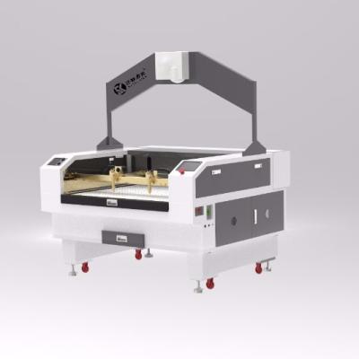 Κίνα Hot sale fabric laser cutting machine double heads 80w projector location FlyKnit upper shoes προς πώληση