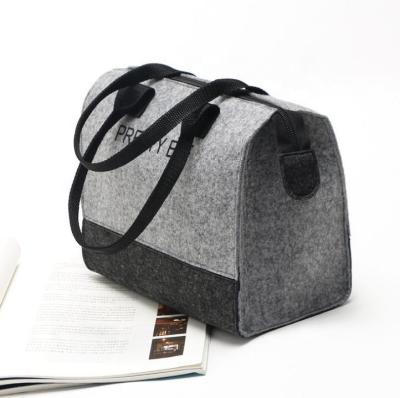 China 2021 Portable Eco-Friendly Space Saving Lady Bag Handbag Felt Tote Bag Felt Tote Bag Organizer For Women for sale