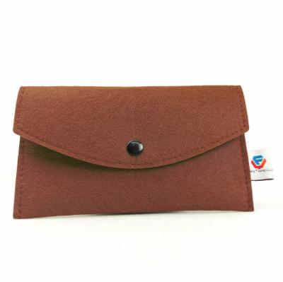 China Custom Made Pocket Top Quality Felt Glass Case Top Felt Cheap Sunglasses Box Felt Case for sale