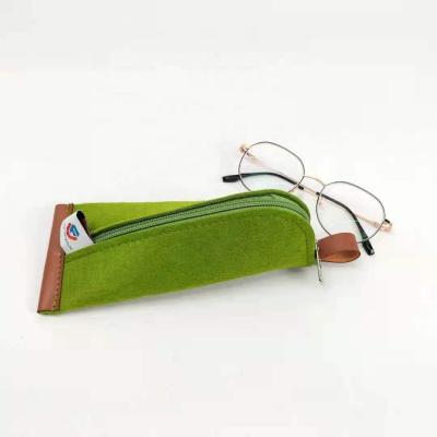 China Lightweight Custom Felt Pouch Eco-Friendly Pouch For Glasses Package Felt Glasses Case Cheap Sunglasses Package Felt Case for sale