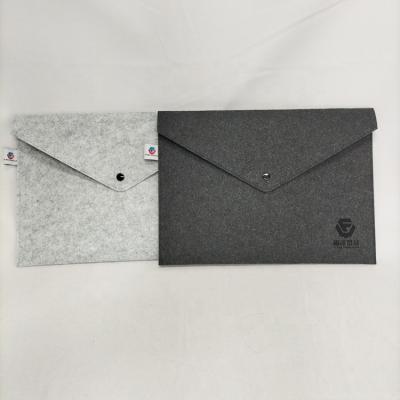 China Wholesale Instant File Holder Design Soft Felt Envelope Bag Folder A4 Felt Folder Bag Folder for sale