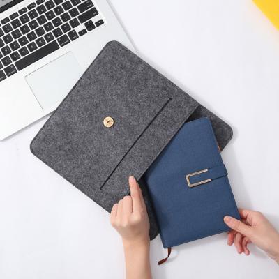 China Felt Laptop Bag 13-13.3 Inch Slim Sleeve Felt Bag High Quality Laptop Bag And PU Leather Bag With Accessory Pocket for sale