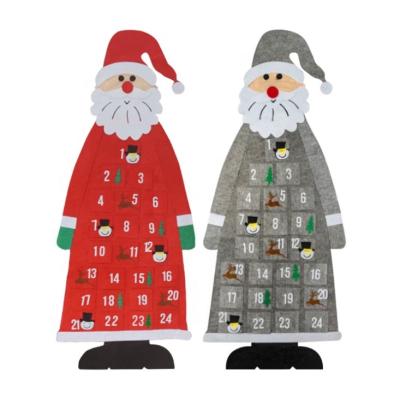 China Christmas Decoration Christmas Felt Hanging Decoration Tree Christmas Calendar Home Decor Felt Advent Calendar for sale