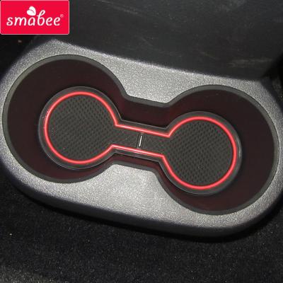 China Waterproof / Durable Anti-Slip Mat For JEEP Compass Patriot 2007 - SMABEE Door Slot Cup 2016 Liberty Accessories Non-Slip Door Groove Pad Mats Rubber for sale