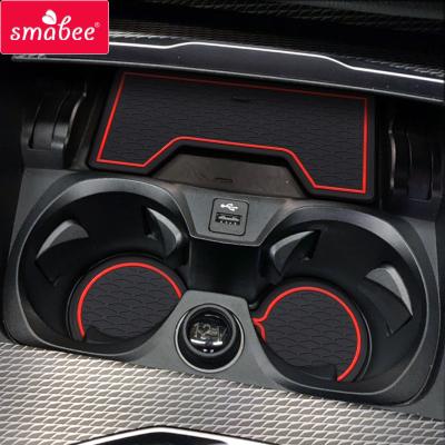 China Waterproof/Durable Anti-Slip Cup Mat For BMW 3 Series 2019 2020 SMABEE Door Slot Non-Slip Cup Holders Car Mats Accessories Rubber Door Groove Pad for sale