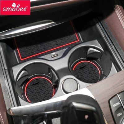 China Durable/SMABEE Door Slot Cup Waterproof Anti-skid Pad For BMW 5 Series G30 2017 2018 2019 520 530 540 520d 525d 540d G31 M5 M Power Accessories Pad for sale