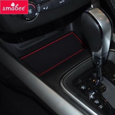 China Durable / SMABEE Door Slot Cup Waterproof Anti-Skid Pad For RENAULT KADJAR 2015 - 2018 Car Accessories Rubber Pad Cup Holders Interior Non-Slip Mats for sale