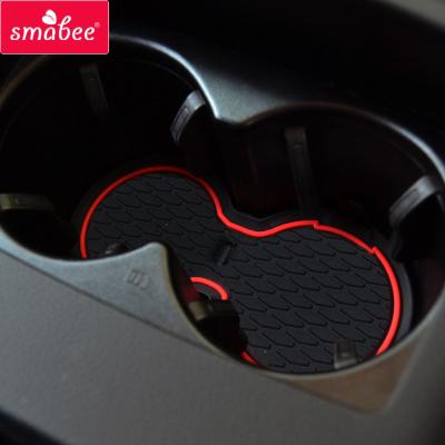 China Waterproof / Durable Anti-Slip Slot Mat Pad For Audi A6 C7 2011 | 2018 A6 4G RS6 S6 S Line SMABEE Door Rubber Coaster Accessories Cup Holders RS 6 for sale