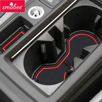 China Waterproof / Durable Anti-Slip Cup Mat For Audi Q3 2019 2020 SMABEE Door Slot Pads Mats Cup Holders Non-Slip Mats Accessories Rubber Door Groove Car for sale