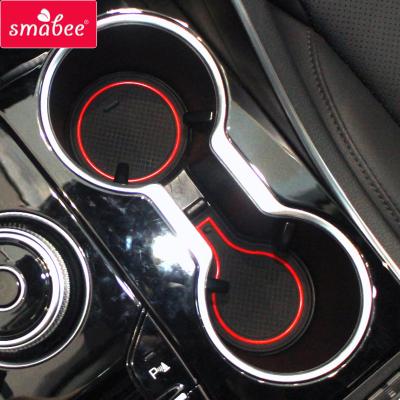 China Waterproof/Durable SMABEE Door Slot Cup Anti-Slip Mat For Kia Optima K5 2020 2021 GT Car Door Groove Anti-Slip Mats Rubber Protective Accessories Coasters for sale