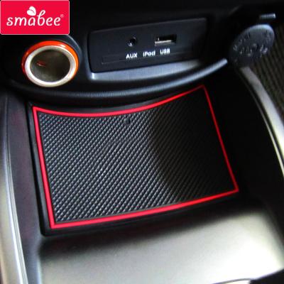 China Durable/SMABEE Door Slot Cup Waterproof Anti-Slip Pad For KIA Soul 2009 Rubber Door Mat Cup Holders Non-Slip Mats 2010 2011 2012 2013 Accessories for sale