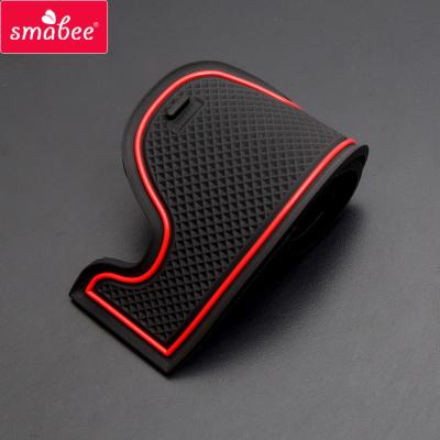 China Durable/Waterproof Cup Mats For Hyundai Sonata 9 2015~2019 Interior Door SMABEE SI Door Slot Rubber Non-Slip Sticker Cup Holder Protector Car Accessories for sale