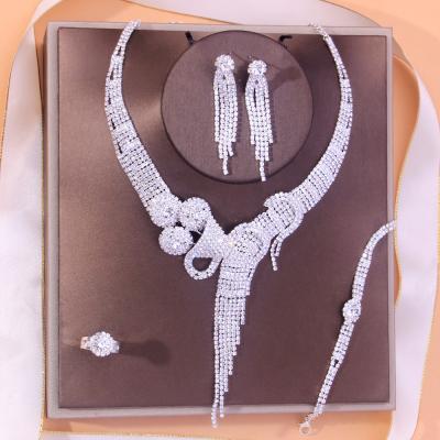 China SHT565 Luruxious CLASSIC Fashion Bridal Jewelry Set Rhinestones Women Jewelry Set Wedding Jewelry Sets for sale