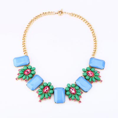 China NK294 fashion necklaces resin statement necklaces gold choker casual/sporty good quality necklaces for sale