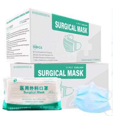 China Hot Selling Disposable 3 Ply Surgical Mask Mask No Wave Disposable Mask 3 Ply Face Mask With Earloop for sale