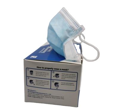 China All Ready To Ship Mascherine Doctor Mask 3 Ply Non Woven Disposable Facemask Face Mask for sale