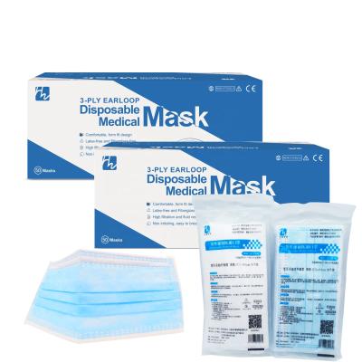 China Personal Care Person Packing 3 Ply Dust Air Pollution Protective Nonwoven Disposable Face Mask for sale