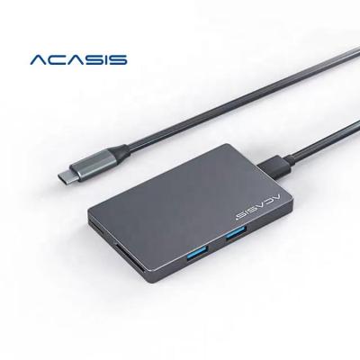 China USB HUB ACASIS Dock USB Type C to HUB Adapter HD-compatible USB HUB for TF Reader OTG Adapter Dock HUB Type C MacBook Pro Air SD Card for sale