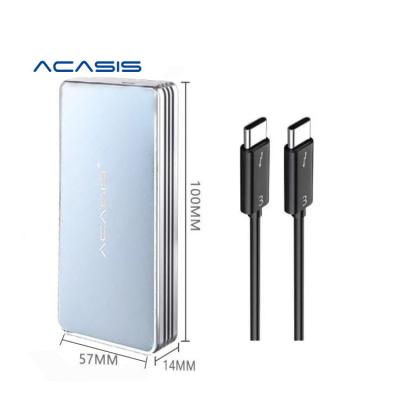 China Acasis USB4.0 M.2 SSD Enclosure 40Gbps M2 NVMe Aluminum Case Compatible With USB 4.0 3.2 3.1 3.0 Type C For Laptop for sale