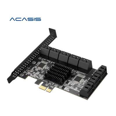 China Color space conversion; Hardware Compression 16 Port SATA 3 PCI Express Expansion Card To PCI-E PCIE X1 Controller To SATA Card SATA3.0 6Gb Adapter Add On Cards For HDD SSD for sale