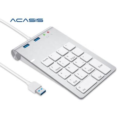 China Sound Sound MIC ACASIS Numpad 18 Keys Good Plus USB 3.0 Hub Portable Financial Accounting Service For PC Laptop for sale